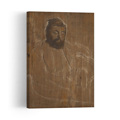 Portrait d'un homme, vers 1879, impression d'art abstrait contemporain, style impressionniste.