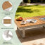 Canapé d'extérieur en aluminium avec table basse