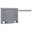 Armoire de salle de bain murale - miroir de 35 po x 28 po et matériaux de rangement gris pour beaucoup