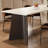 Pure white Rock Slab Tabletop Rectangular Table-114373689