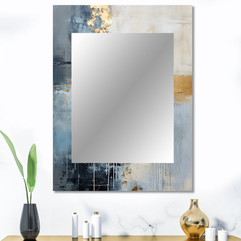 Fairlough - Beige Modern Wall Mirror, 40 po x 30 po