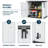 280 Gallon Outdoor Resin Lockable Deck Box White-116309983