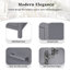 Grey 24-Inch Bathroom Vanity Combo With Soft-Close Doors And Drawer-334244187-334244161