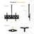 Mount-It! Full-Motion TV Ceiling Mount for 42" to 98" TVs, Black