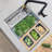 Kitchen Sink Bamboo Serving Board Set With 3 Collapsible Containers-57806446
