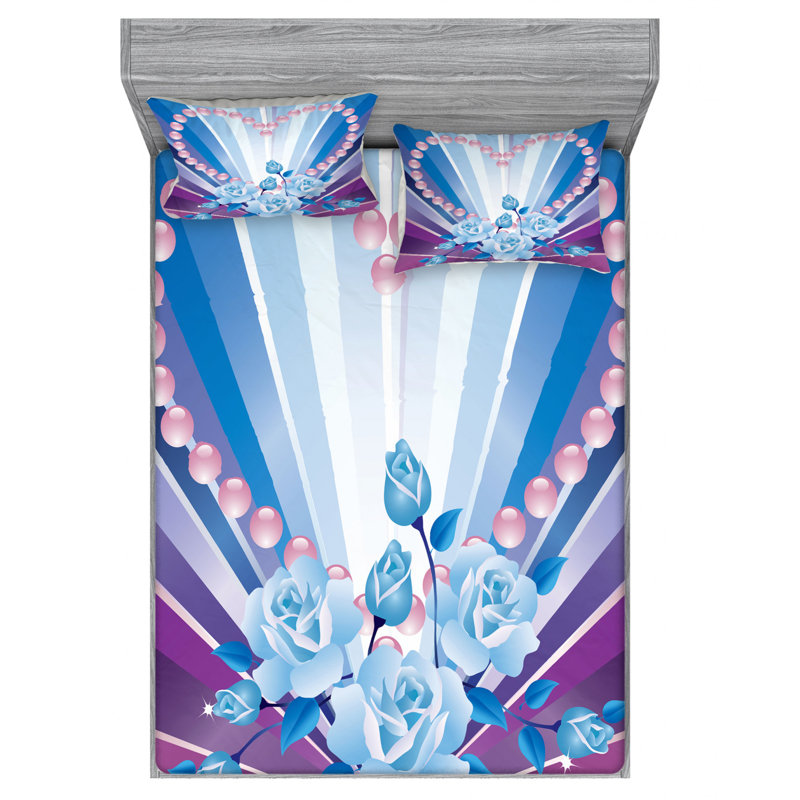 Microfiber Sheet Set, Full Sheet Set with Fitted Sheet