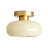 Glass Semi Flush Mount Beige-1031020560