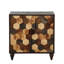 Armoire avec motif en nid d'abeille et 2 portes-129699036