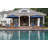 Barbados Outdoor Teak Wood Chaise Lounge with Table