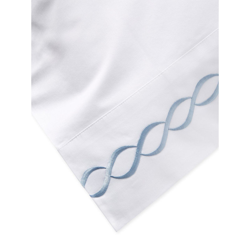 Taie d'oreiller Dimas, Taie d’oreiller standard, Blanc / Bleu