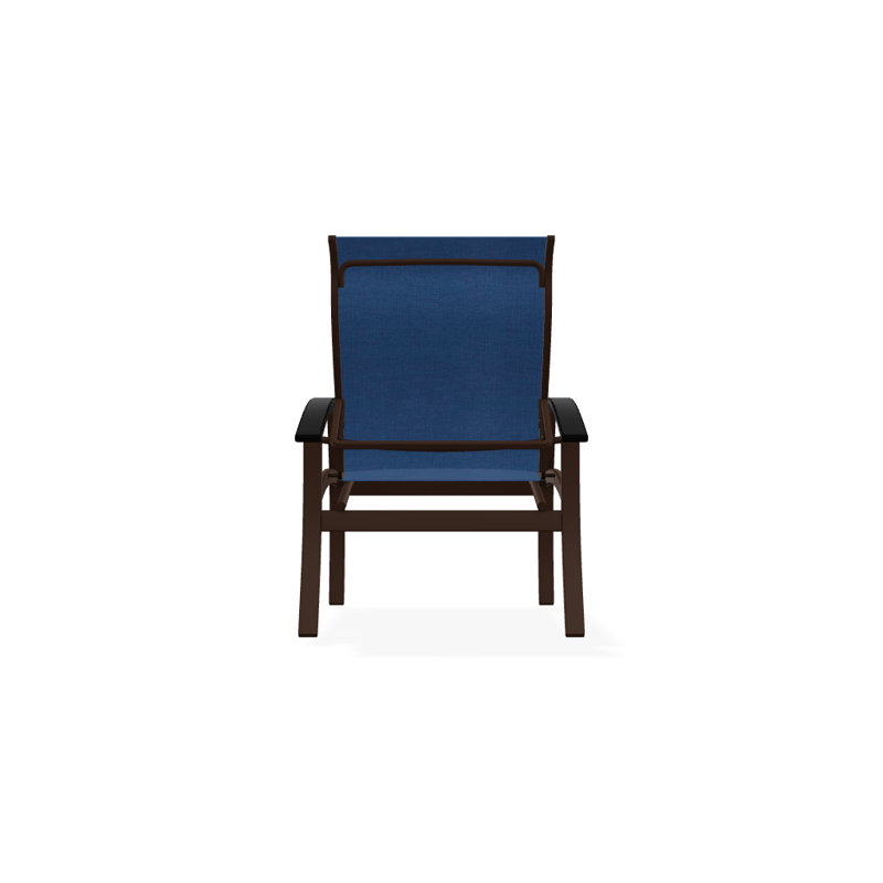 Chaise de patio Askar, Cobalt 35D Sunbrella®, Noir, Kona texturé
