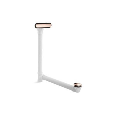 Clearflo Slotted 1.5" Leg Tub Drain with Overflow