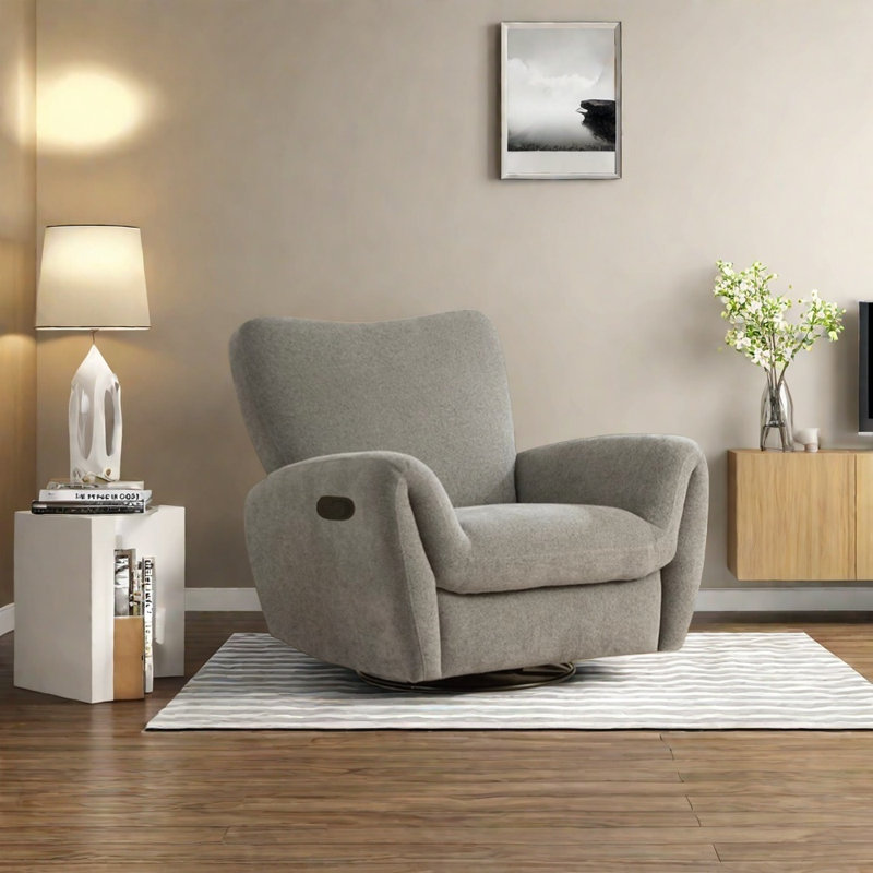 Fauteuil inclinable ergonomique et confortable, Gris