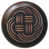 Cuivre antique / noyer foncé