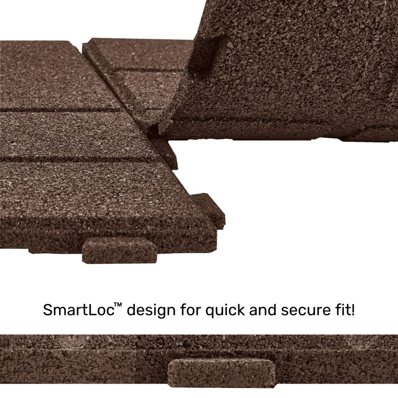 Pavé SmartLoc 16 po de GroundSmart - palette de 75 pièces, Brun