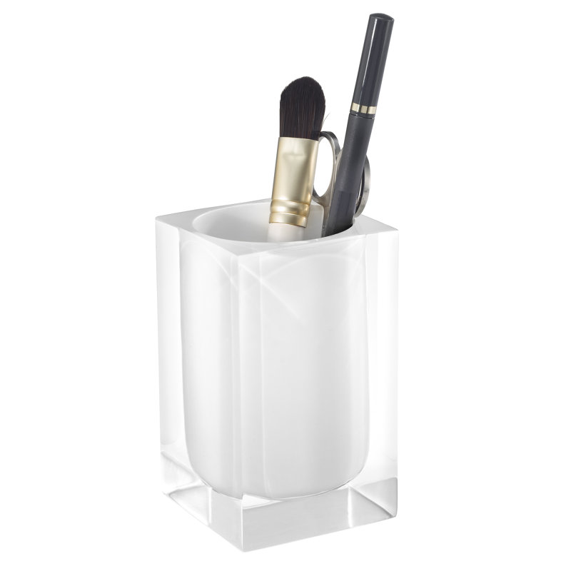 Iz Marina Blue Bath Tumbler, White