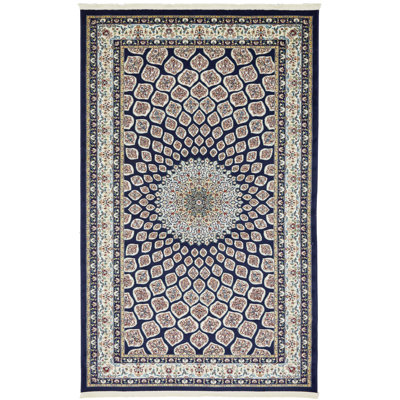 Tapis oriental bleu marine Jackson