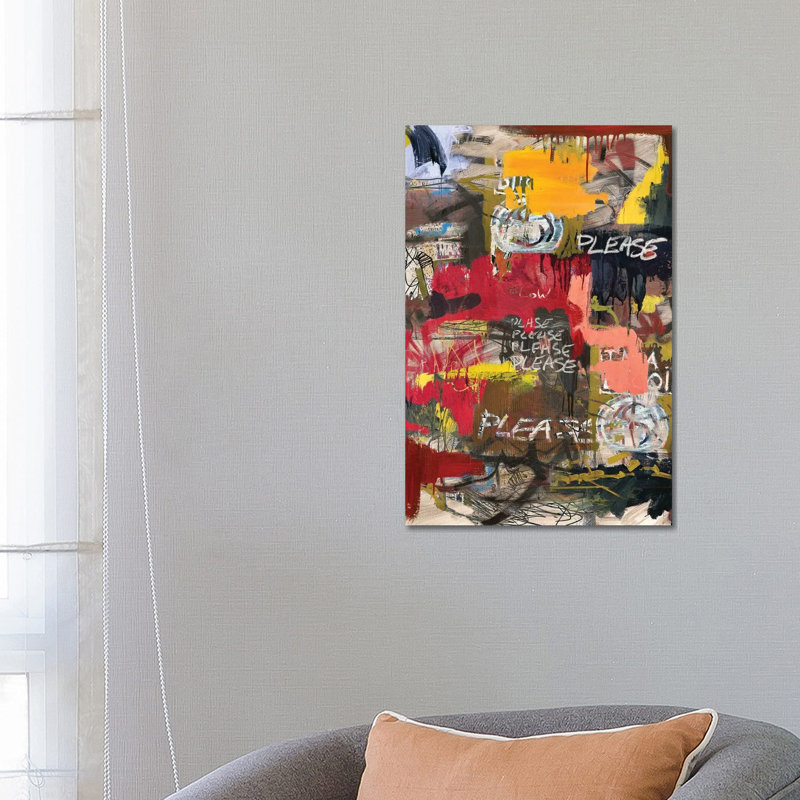 Craziest Meaning by Diego Tirigall - Wrapped Canvas Painting 1 Piece Wrapped Canvas Painting