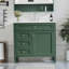 Meuble-lavabo moderne 36 po avec lavabo supérieur-433316407