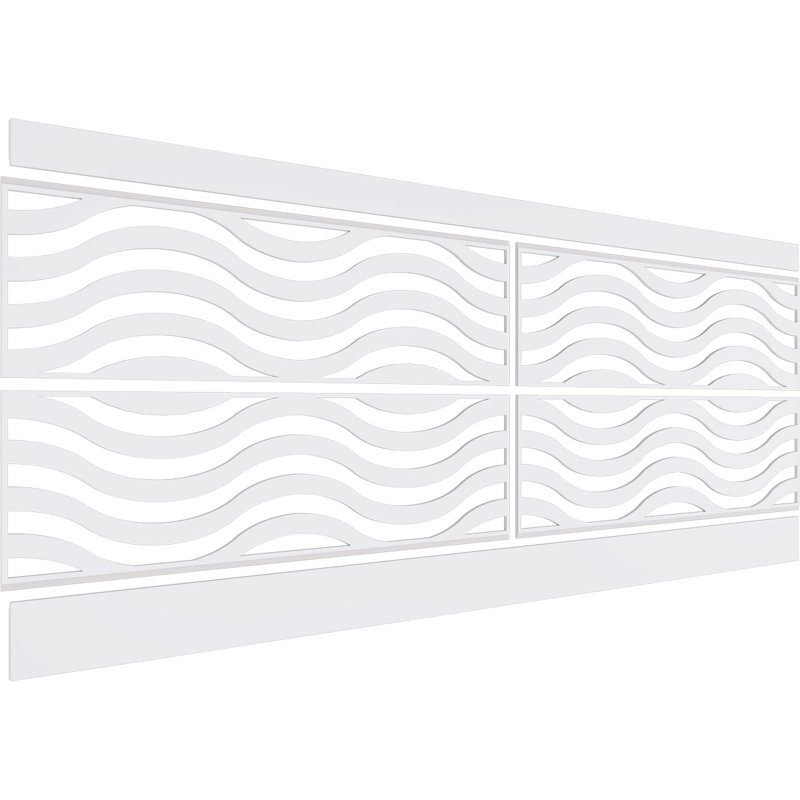 Panneaux muraux blancs 94,5 "(paquet de 4), L 36 po