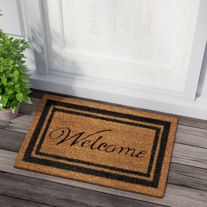 Stender Non-Slip Outdoor Doormat, Rectangle 1'6" x 2'6", Red