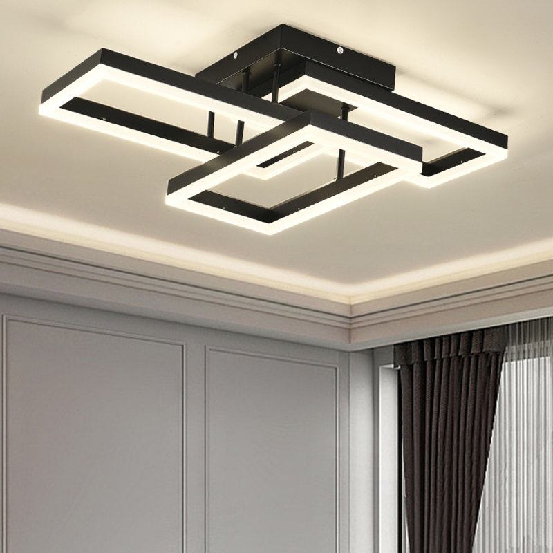 Gangolf Acrylic LED Semi Flush Mount