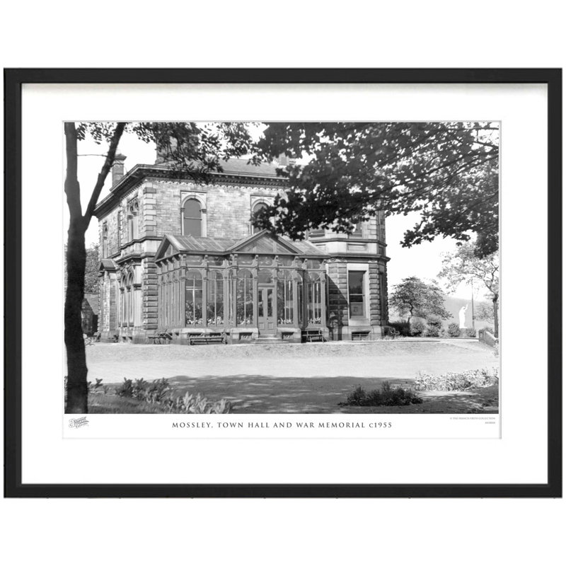 Mossley, Town Hall And War Memorial C1955 by Francis Frith - Single Picture Frame Print, 60cm H x 80cm W x 2.3cm D