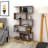Modern Walnut Bookshelf, 35.4 x 61.4 x 7.9 inches | 100% Melamine Coated Particle Board, Thickness: 0.7 inches | Numerous Shelves, Wall-Mountable Design | Stylish & Functional Storage Solution for Home or Office-1059770722