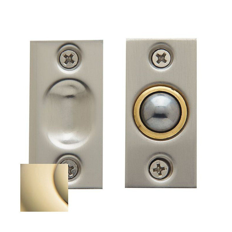 Adjustable Ball Catch for Jamb, Lifetime Polished Brass