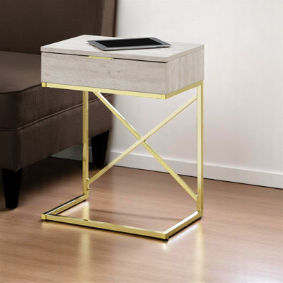 Musa Grey Accent Table