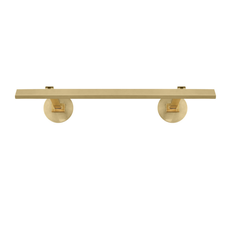 Botto LED Wall Mounted, 1.4" H x 18" W x 9.6" D, Hand-Rubbed Antique Brass