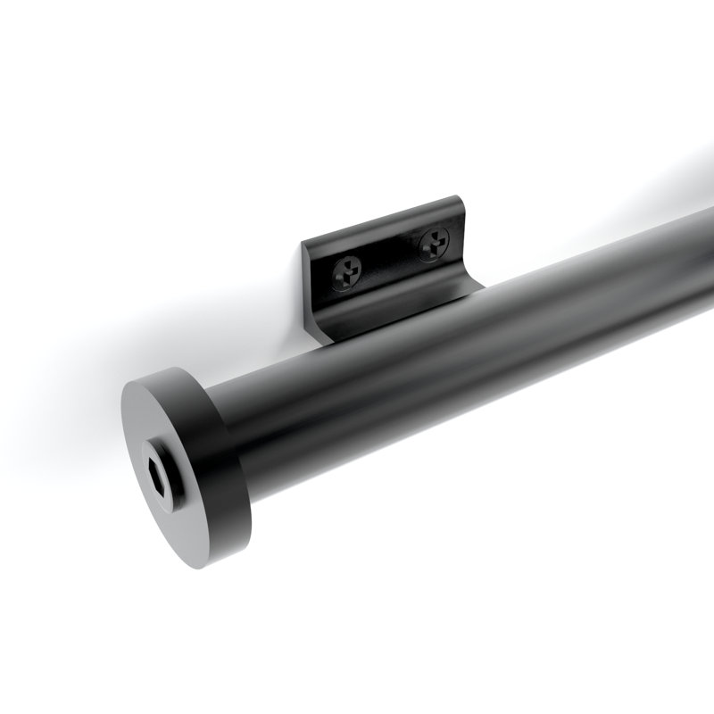 Échelle 6 pi avec supports de rail Manke, Noir onyx