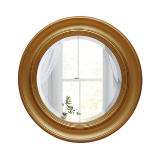 Battlesbridge Antique Gold Round Wall Mirror 68cm
