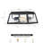 Narka Black 5.7" 2 - Bulb Outdoor Flush Mount