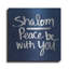 Art mural en métal luxueux «Shalom - Hanukkah» par Linda Woods, art mural en métal, 36 po x 36 po-315573492
