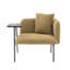 Chaise de loisir décorative avec petite table et coussin de dossier-1121055300