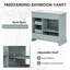 Ensemble de meuble-lavabo 36 po avec lavabo en céramique, tiroirs basculants, charnières à fermeture en douceur et beaucoup de rangement -115705949
