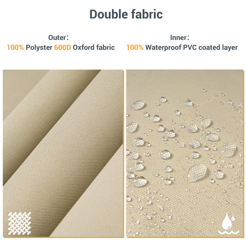 Outdoor Patio Umbrella Cover, Beige
