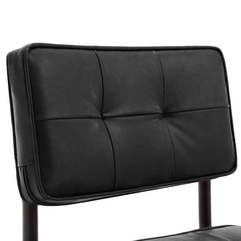 Aveon Upholstered Dining Chair, Black