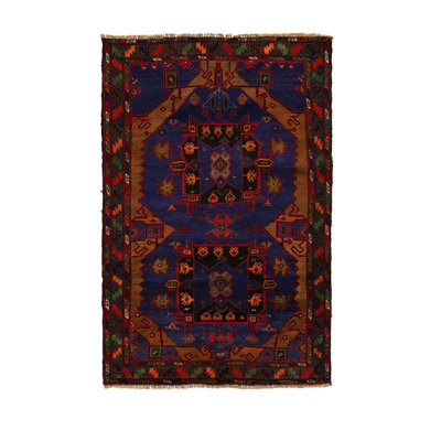 Hand Knotted Wool Southwestern Rug