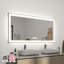 Miroir de salle de bain en verre trempé à DEL rétroéclairé et certifié anti-buée Waterpar ETL & UL-120764339-120764336