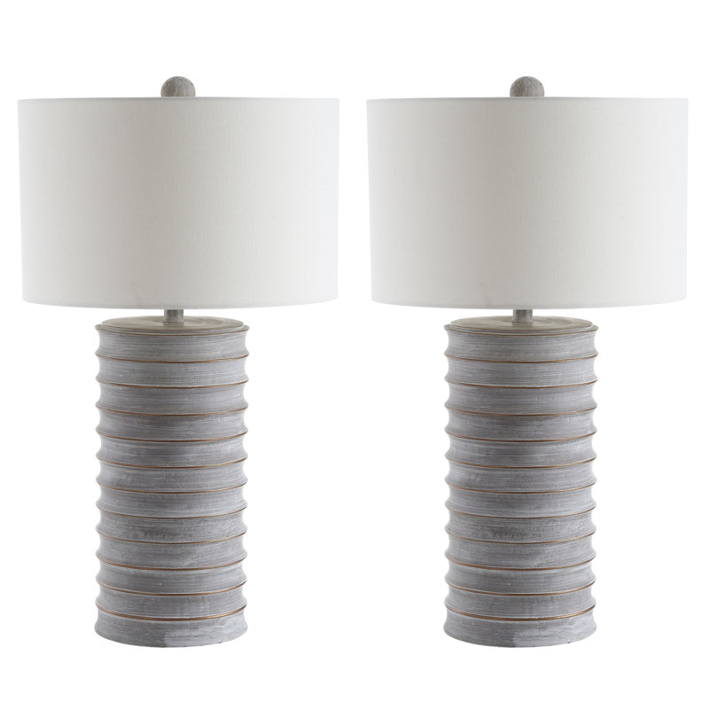 Grassingt Resin Table Lamp, Gray