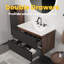 Meuble-lavabo flottant mural avec lavabo et tiroirs en céramique 30 po Esom-122602839-122602837