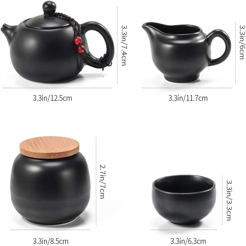 Bungalow Rose Mahzi 6.08oz. Teapot Set