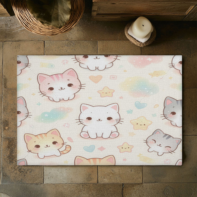 Tapis tressé Sweet Pastel, Rectangulaire 3 pi x 5 pi