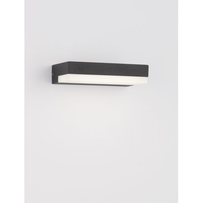 Black Integrated LED Outdoor Flush Mount