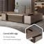 Bureau de direction 78,74 "brun simplifié de luxe-658882970