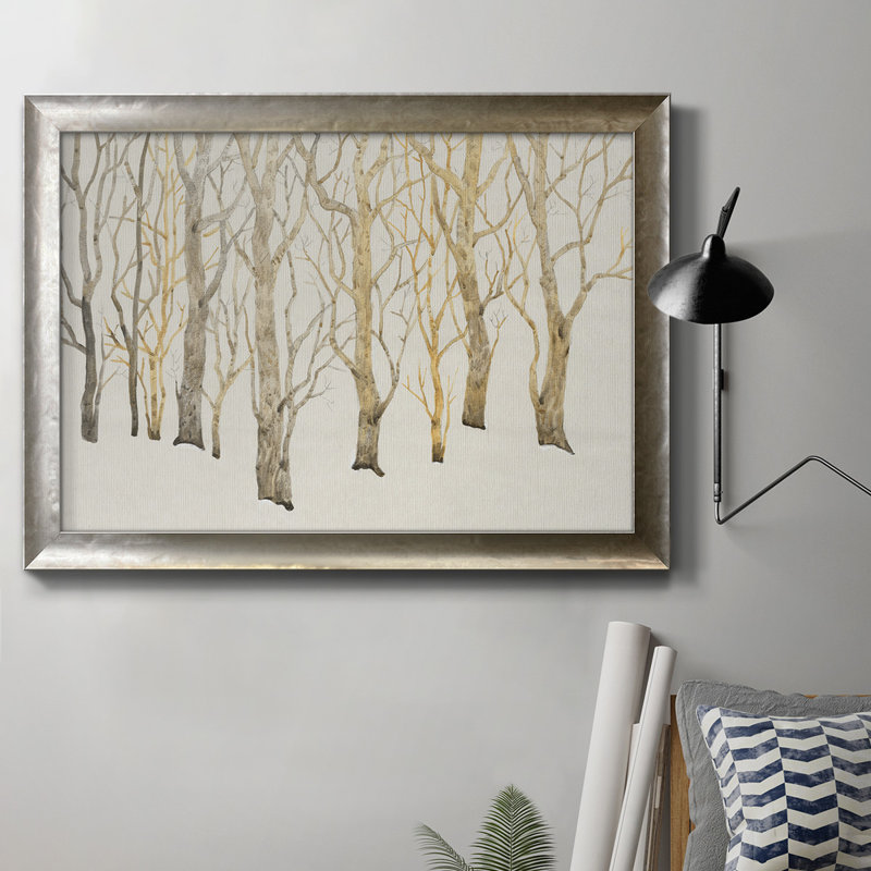 «Bare Trees I», peinture sur toile encadrée, L 27 po x H 18 po