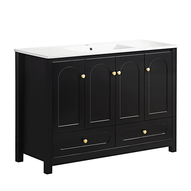 Ensemble de meuble-lavabo avec lavabo en céramique
