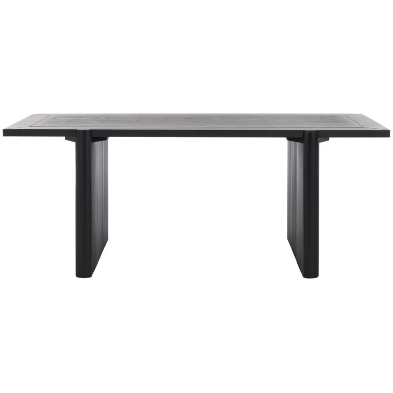Solid Wood Single Coffee Table, Black
